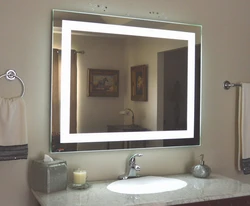 Размеры зеркала в ванную фото