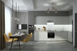 Wallpaper for glossy kitchen photo