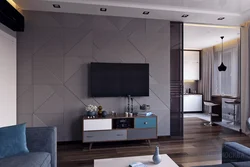 Highlight a wall in the living room design