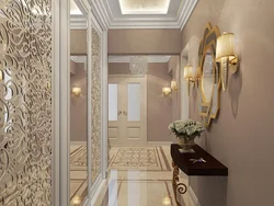 Golden hallway interior