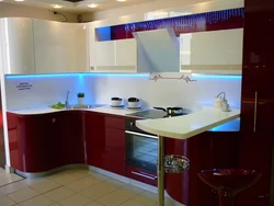 Кухни с козырьком и подсветкой фото