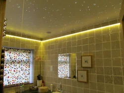 LED photo strip in the bathroom