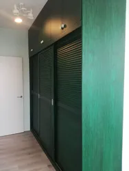 Green Wardrobe In The Hallway Interior