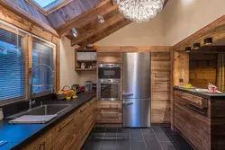 Small wooden kitchen design photo