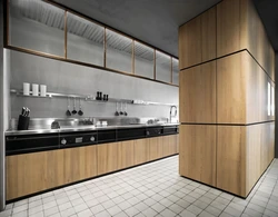 Кухни с металлическими фасадами фото