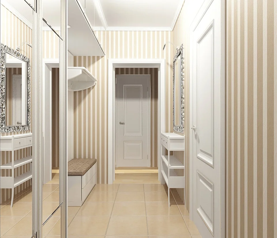 Entrance hall for a narrow corridor p44t