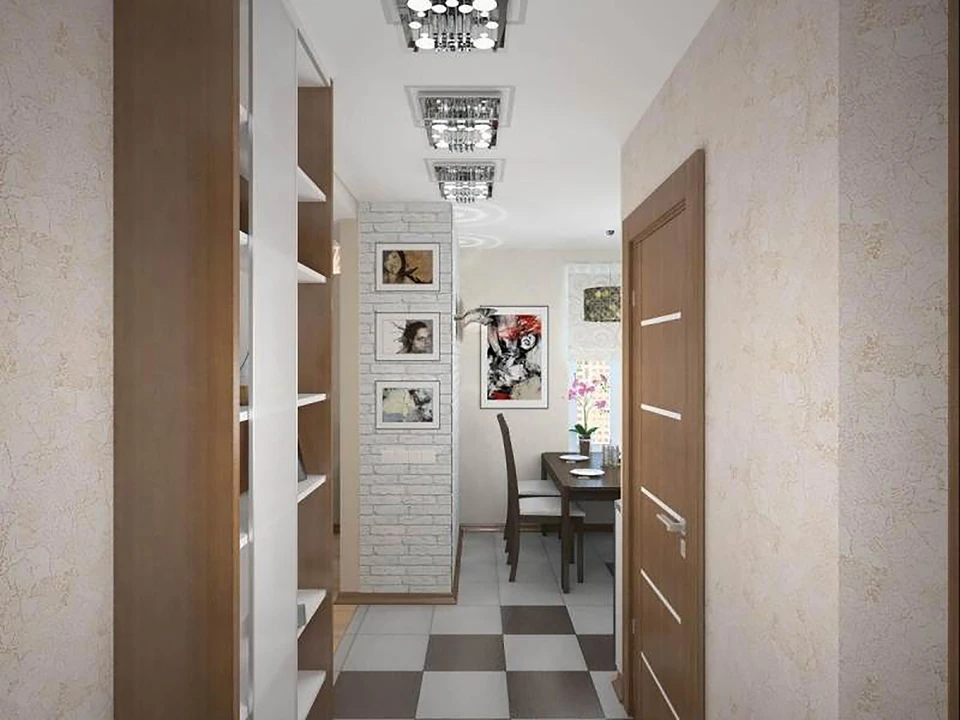 Hallway interior in Khrushchev