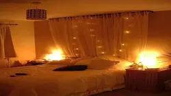 Photo of bedroom at night