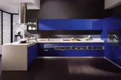 Кухни индиго фото