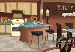 Cartoon kitchen photo