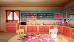 Cartoon kitchen photo