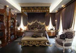 Photo of a rich bedroom