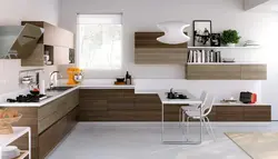 Разноуровневые кухни фото