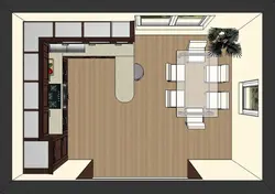 Photo of the living room from above