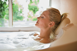 Taking a bath photo