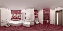 Burgundy bath photo