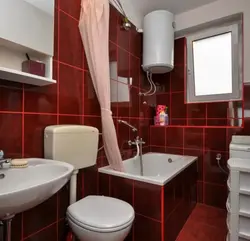 Burgundy Bath Photo