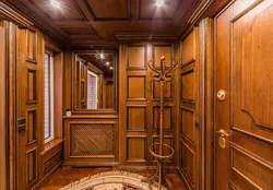 Photo of a wooden hallway