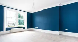 Photo of an empty living room