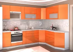 Фото кухни апельсин