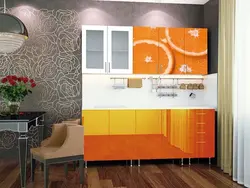 Photo of orange kitchen