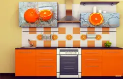 Photo of orange kitchen
