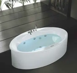 Photo of semicircular bathtubs