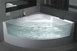 Photo of semicircular bathtubs