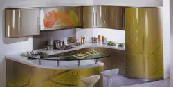 Photo of crooked kitchen