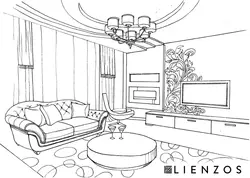 Painted living room photo