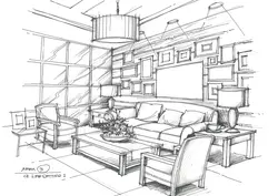 Painted living room photo