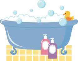 Cartoon bath photo