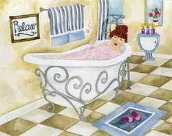 Cartoon bath photo