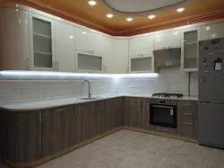 Кухня жемчуг глянец фото