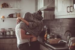 Photo of a couple in the kitchen