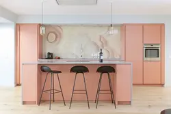 Apricot-colored kitchen photo