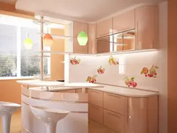 Apricot-colored kitchen photo