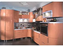 Кухня абрикосового цвета фото