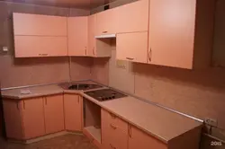 Кухня абрыкосавага колеру фота
