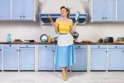 Фота хатнія гаспадыні на кухні