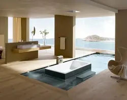 Bathtub in the floor photo