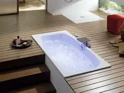 Bathtub in the floor photo