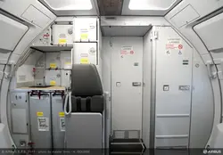 Airplane kitchen photo