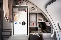 Airplane kitchen photo