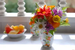 Bouquet in the kitchen photo