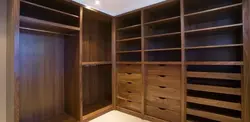 Wardrobe made of wood photo