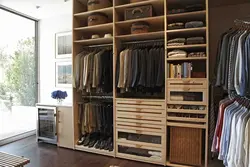 Wardrobe made of wood photo