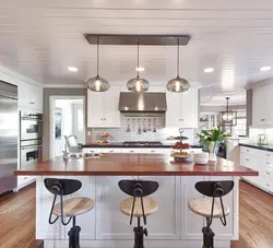 Floor lamp in the kitchen photo