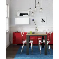 Floor lamp in the kitchen photo