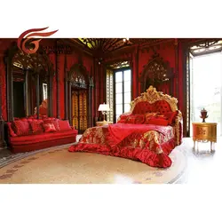 Photo of a bedroom in a castle